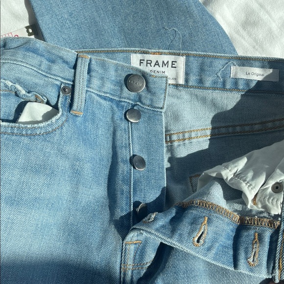 Frame Denim Le Original Light Blue Distressed Jeans - Picture 8 of 8